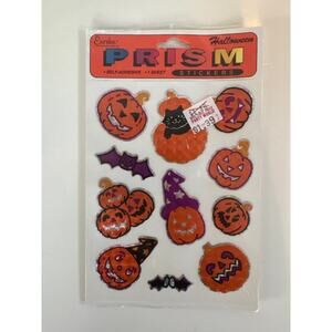 Vtg Halloween Stickers Pumpkins Sealed